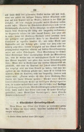 Christliches Heirathsgeschenk