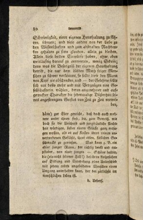 80-99, [...aus Frucht vor der] Schweirigkeit, einer eigenen Haushaltung zu führen,...