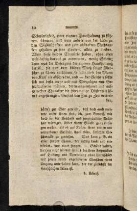 80-99, [...aus Frucht vor der] Schweirigkeit, einer eigenen Haushaltung zu führen,...