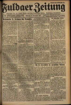 Ausgabe vom Mittwoch, den 23. November 1927.