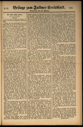 Zweite Ausgabe vom Samstag, den 24. Februar 1900.