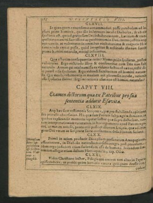 Caput VIII. Examen dictorum quae ex Patribus pro sua sententia adducit Esavita.
