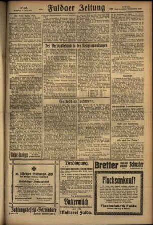 Zweite Ausgabe vom Samstag, den 09. Juli 1927.