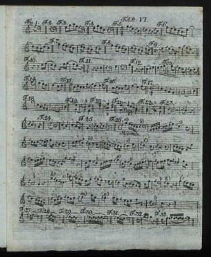 [Notenblatt] Tab. VI – Tab. V