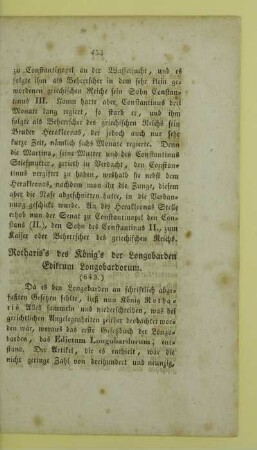 Rotharis's des Koenig's der Longobarden Ediktum Longobardorum