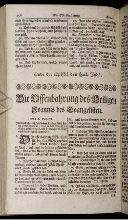 Die Offenbahrung des Heiligen Joannis des Evangelisten.