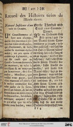 Recueil des Histoires tirées de l’Ecole riante