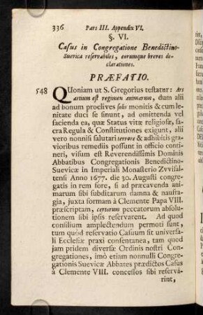 336-346, Praefatio; Casus I - VI
