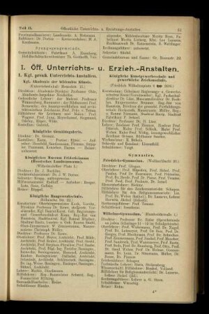 Öff. Unterrichts- u. Erzieh.-Anstalten