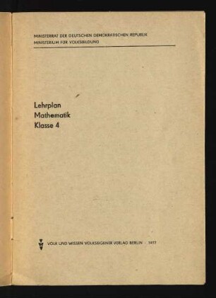 1977: Klasse 4