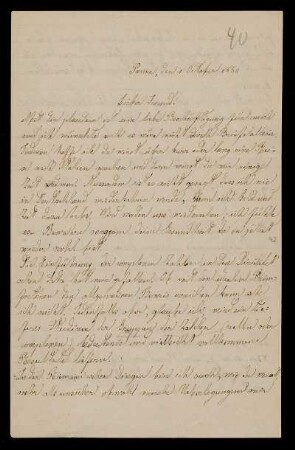 Nr. 15: Brief von Luigi Bianchi an Adolf Hurwitz, Parma, 1.10.1880