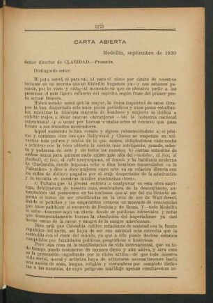 Carta abierta
