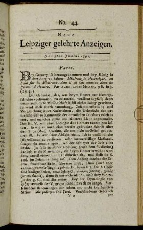 No. 44. Den 3ten Junius 1791.