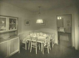 Ausstellung des Bergbau-Museums zu Bergmannswohnungen in Recklinghausen 1953 - Wohnung in einem Einfamilienhaus
