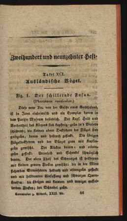 Zweihundert und neunzehnter Heft.