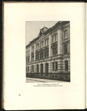 Abb. 22. Adlerflychtschule in Frankfurt a. M. Betonwerksteine der Firma Dyckerhoff & Widmann, Biebrich.