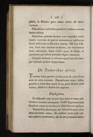 De Tumoribus aëreis.