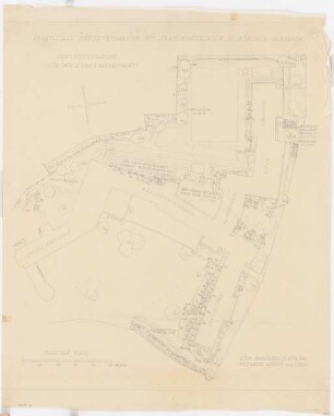 Staatliches Mädchengymnasium, Mönchengladbach: Garten-und Sportanlagen: Bepflanzungsplan 1:200