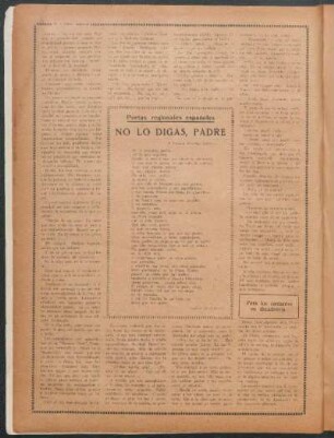 No lo digas, padre : Poetas regionales españoles - A Fermín Estrella Gutiérrez