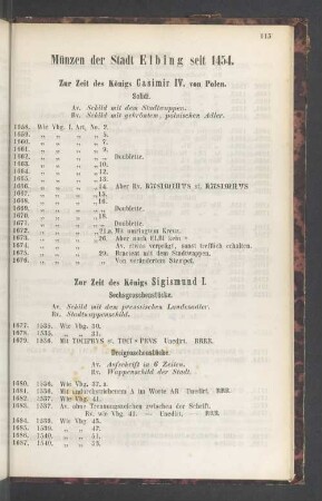 Münzen der Stadt Elbing seit 1454