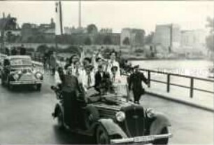 Einweihung der Stralauer Brücke zwischen Treptow und Stralau