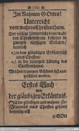 Unterricht vom wahren Christenthum