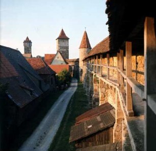 Rothenburg o.T, Auf dem Wehrgang