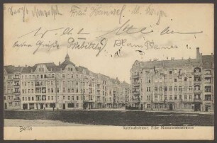 Ansichtskarte "Katzbachstrasse, Ecke Monumentenstrasse"