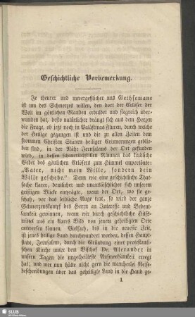 Geschichtliche Vorbemerkung