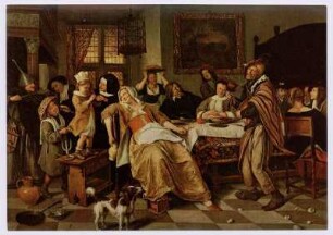 Jan Steen, 1626-1679 - Das Bohnenfest, 1668.