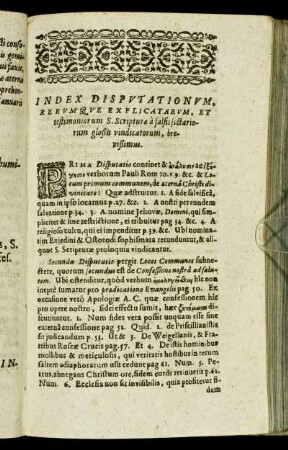 Index Disputationum [...]