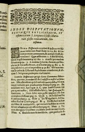 Index Disputationum [...]