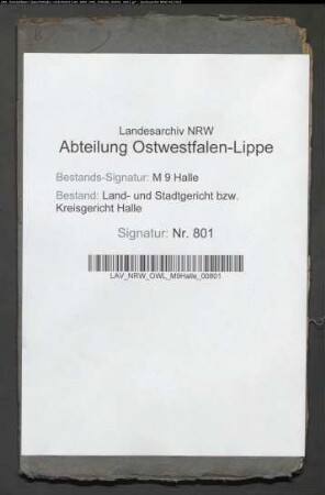 Teilungsrezesse über Brockhäger Gemeinheiten