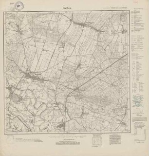 4262 (alte Nr.: 2411) Kuttlau, Meßtischblatt (4cm - Karte)