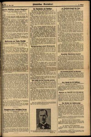 Zweite Ausgabe vom Mittwoch, den 21. Mai 1941.