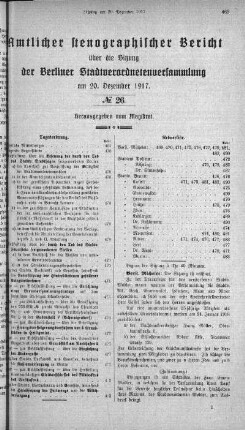 No. 26, 20. Dezember 1917