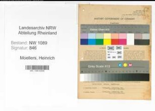 Entnazifizierung Heinrich Moellers , geb. 15.06.1914 (Polizist)