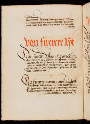 Vom Amt des Fouriers