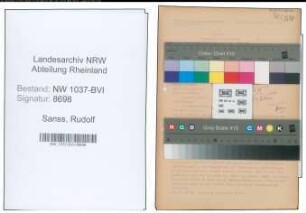 Entnazifizierung Rudolf Sanss , geb. 10.05.1890 (Spediteur)