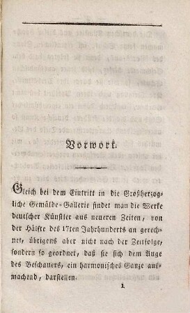 Beschreibung der Gemäldesammlung in dem Grossherzoglichen Museum zu Darmstadt