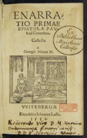 ENARRA=||TIO PRIMAE || EPISTOLAE PAV-||li ad Corinthios.|| Collecta || a || Georgio Maiore D.||
