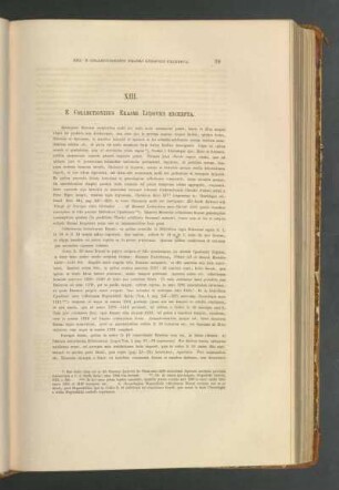 XIII. E Collectionibus Erasmi Ludovici Excerpta.