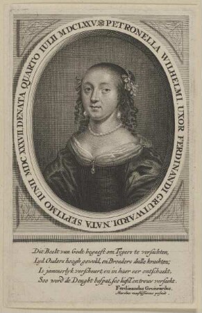 Bildnis der Petronella Wilhelmus