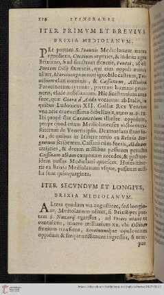 Iter Secundum Et Longius, Brixia Mediolanum