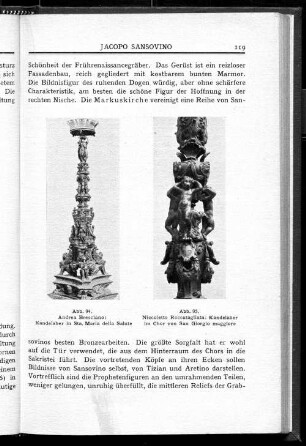 Abb. 95. Niccoletto Roccatagliata: Kandelaber im Chor von San Giorgio maggiore