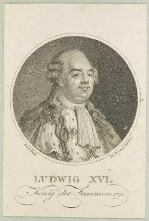Bildnis des Ludwig XVI., König der Franzosen