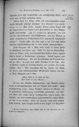 Der Brand von Hamburg, 5-8. Mai 1842.
