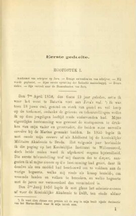 Hoofdstuk I. Aankomst van schrijver op Java ...