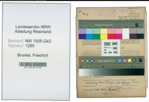 Entnazifizierung Friedrich Brunke , geb. 25.04.1913 (Kuefer)