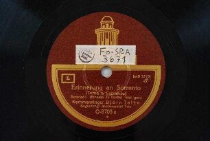 Erinnerung an Sorrento (Torna a Surriento) : Serenade / (Ernesto de Curtis)